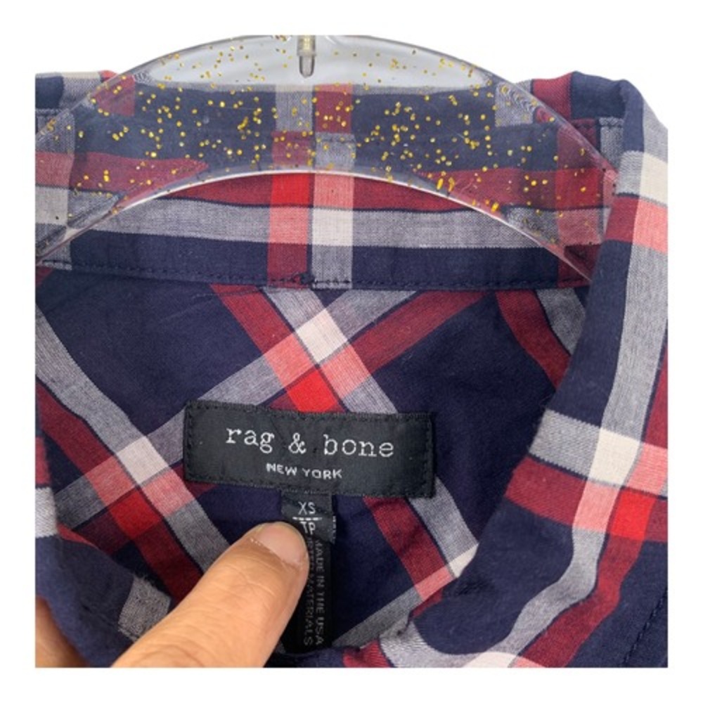 Rag and Bone Robbie Plaid Shirt Sz XS - Picture 3 of 5